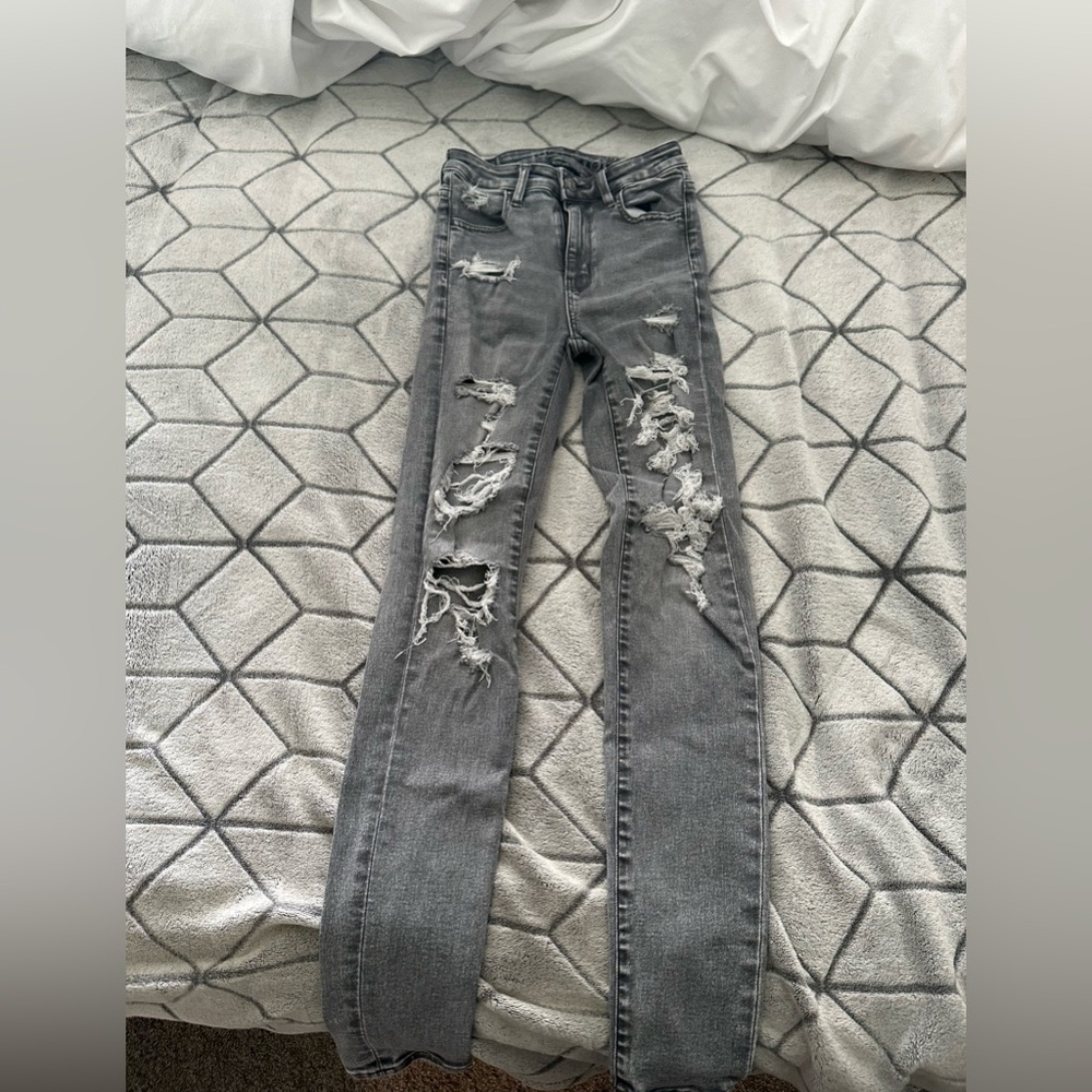 High rise black jeans